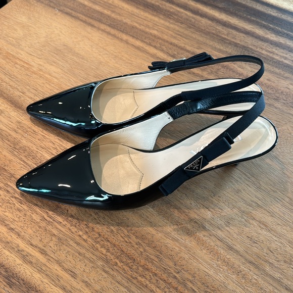 Prada Patent Slingback Pumps - Picture 7 of 11